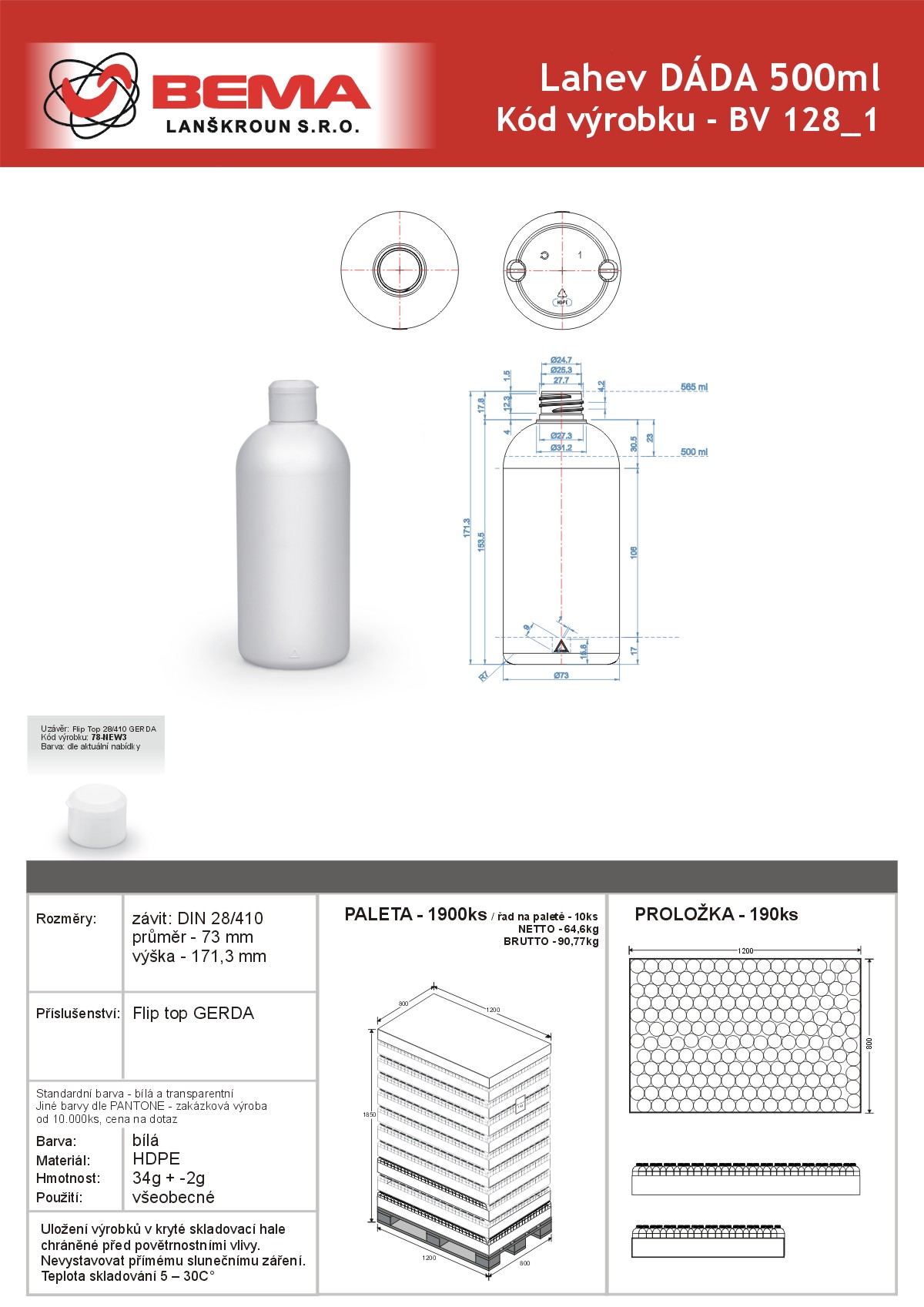 DADA 500ml -Gerda 19-1-2021